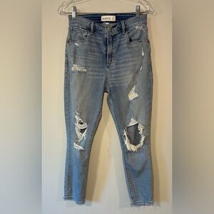 Abercrombie & Fitch Curve Love High Rise Super Skinny Ankle Jeans 27 / 4R
